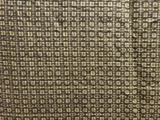 JAPANESE KIMONO / ANTIQUE DORO OSHIMA TSUMUGI MENS KIMONO